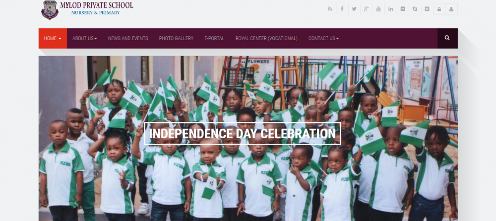 Website and Portal developed for Mylod School in Lagos