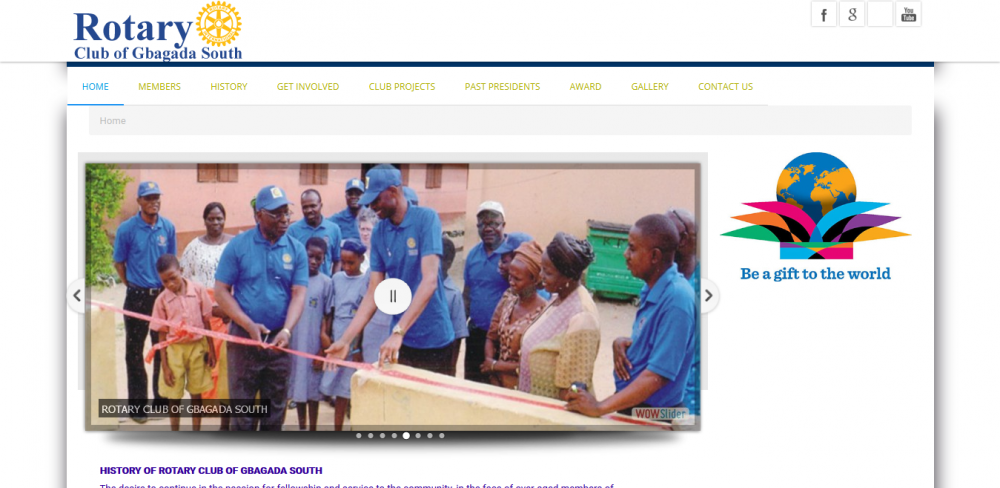 Rotary Club Website designer In Lagos